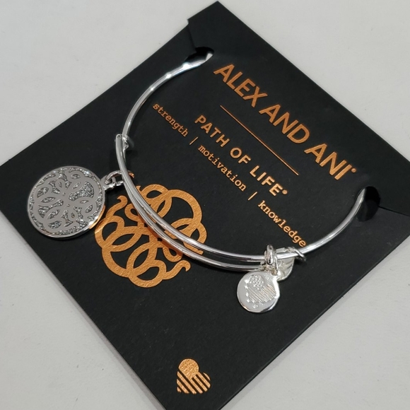 Alex and Ani Path of Life Silver Sparkle bracelet - Picture 3 of 6